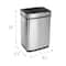 Honey Can Do 50L Stainless Steel Trash Can with Motion Sensor